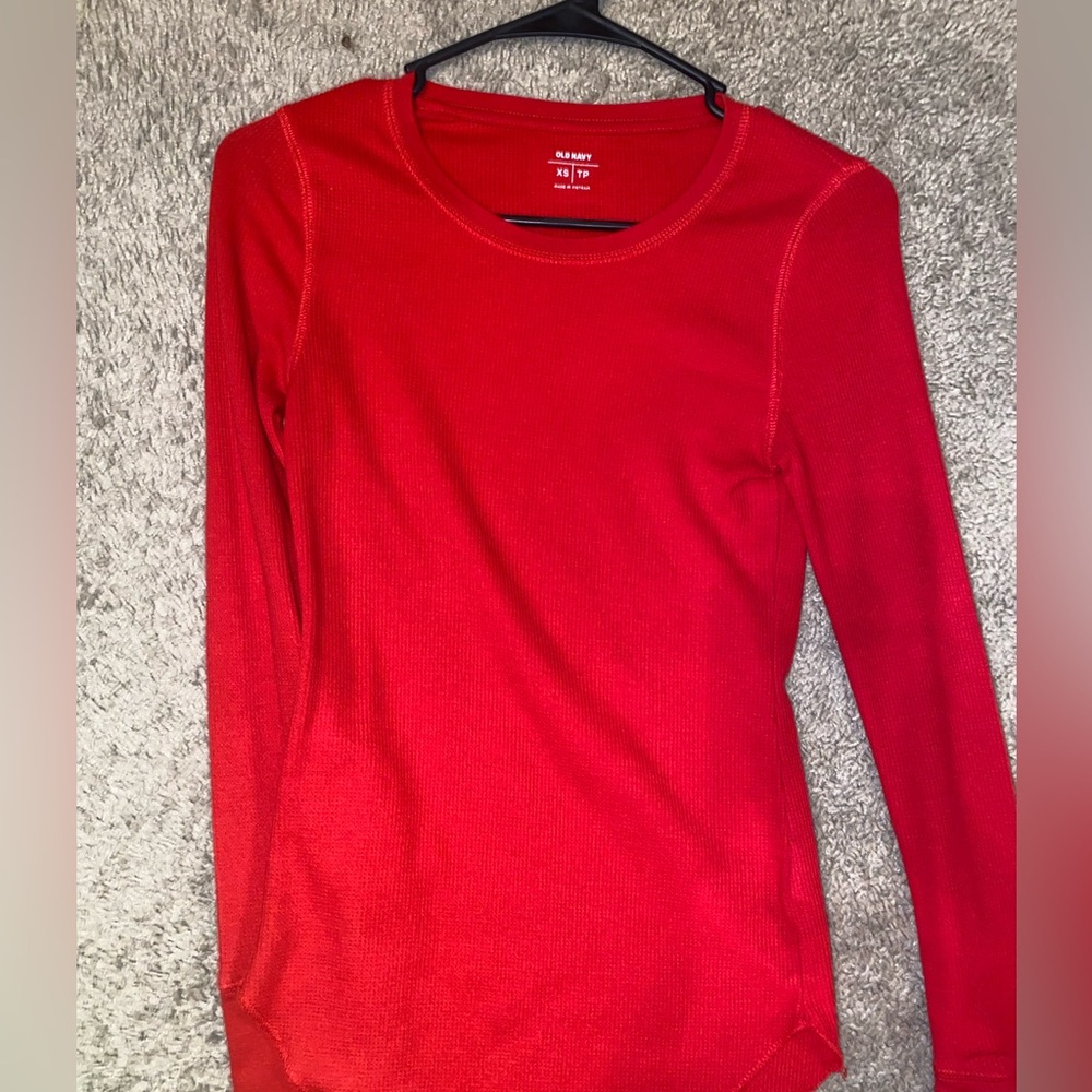Red Old Navy, long sleeve
